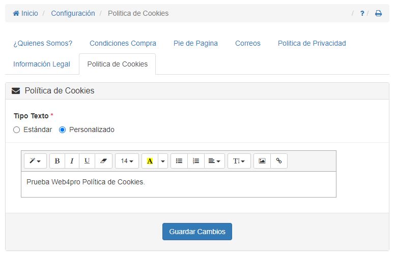 Política de Cookies