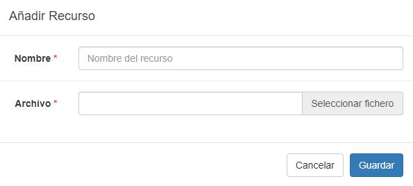 Añadir Recurso