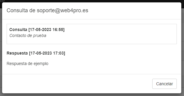 Consulta y respuesta